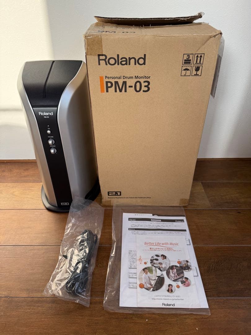 【美品！箱付き】Roland PM-03 ローランドパーソナルドラムモニター