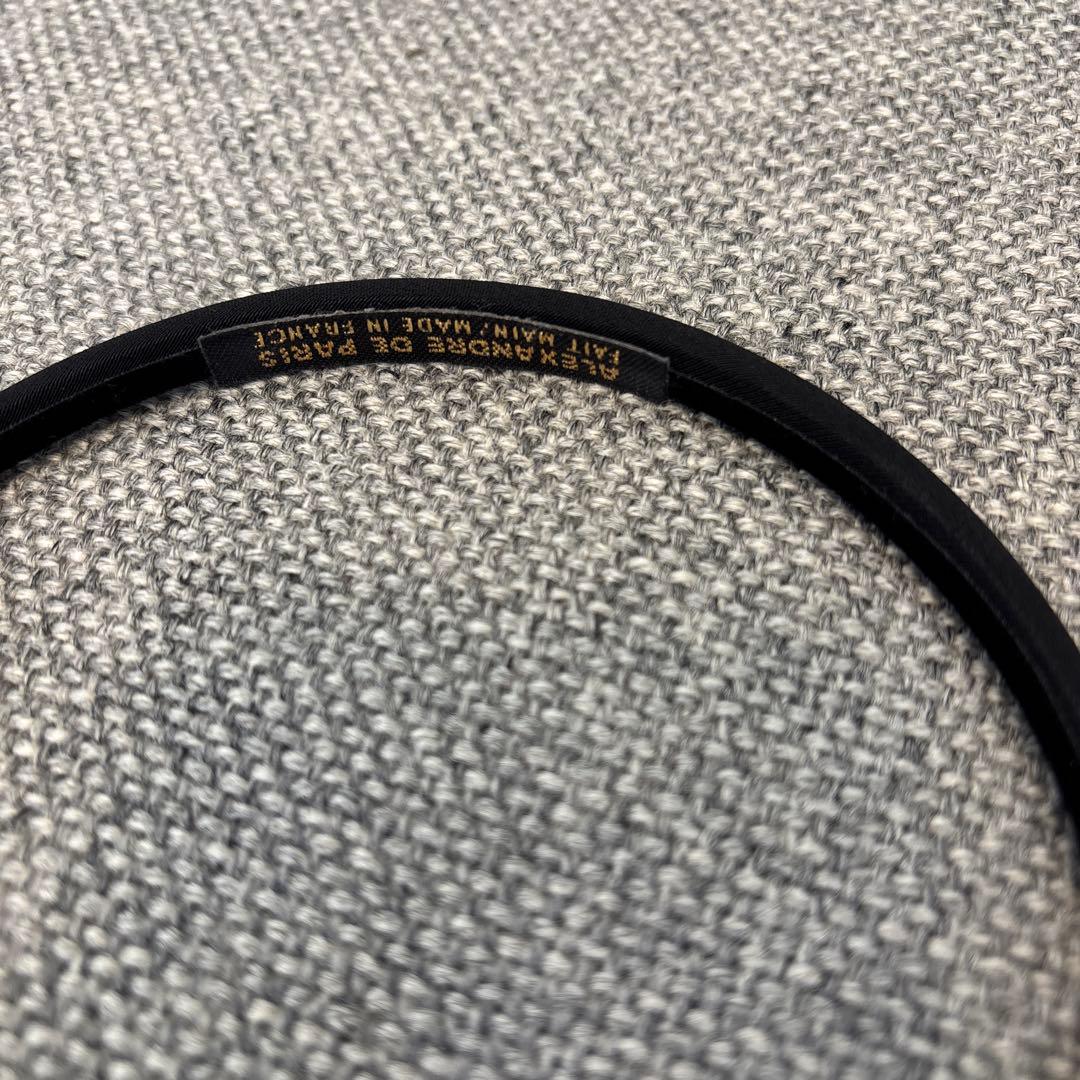 ALEXANDRE DE PARIS 0.6 ブラックカチューシャ