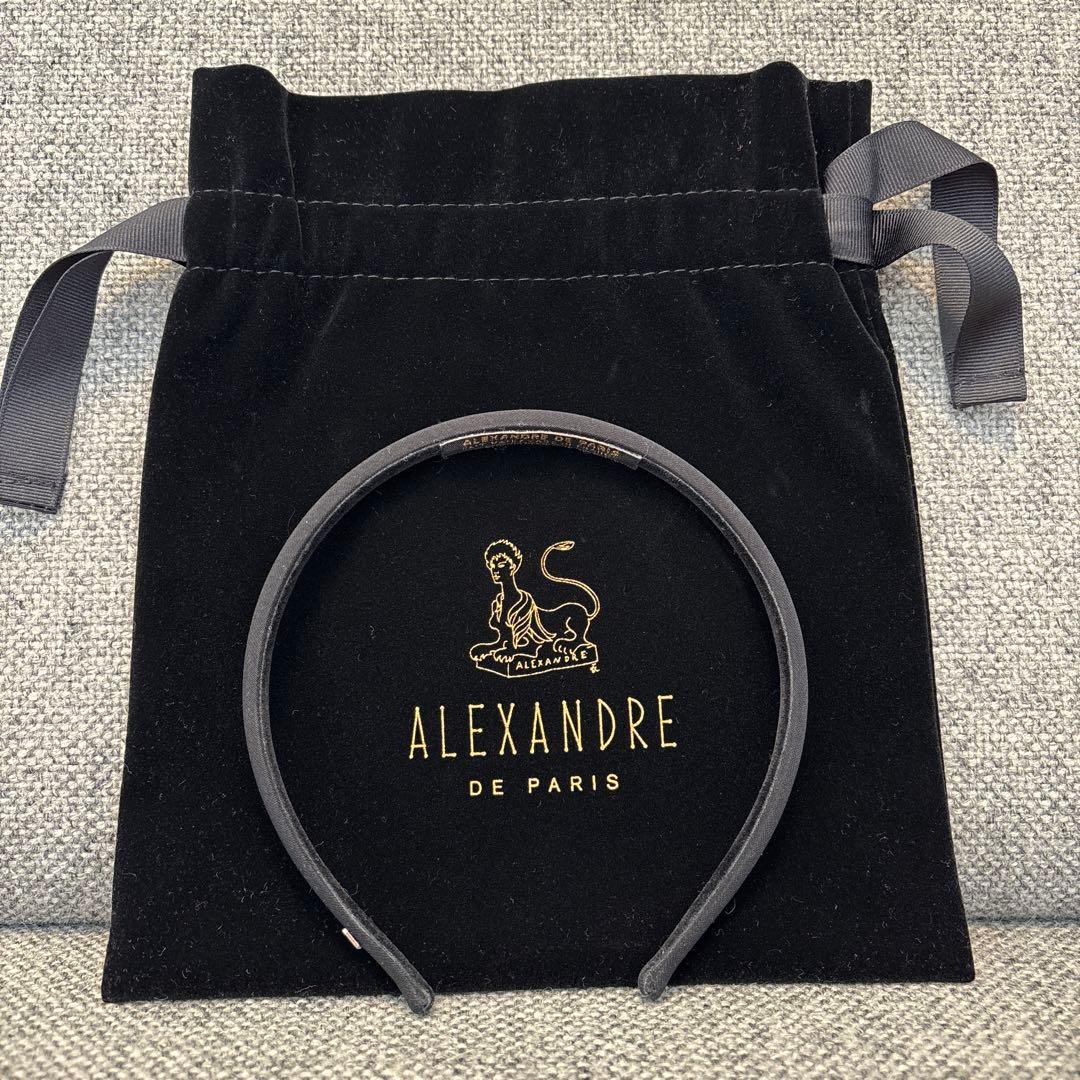 ALEXANDRE DE PARIS 0.6 ブラックカチューシャ