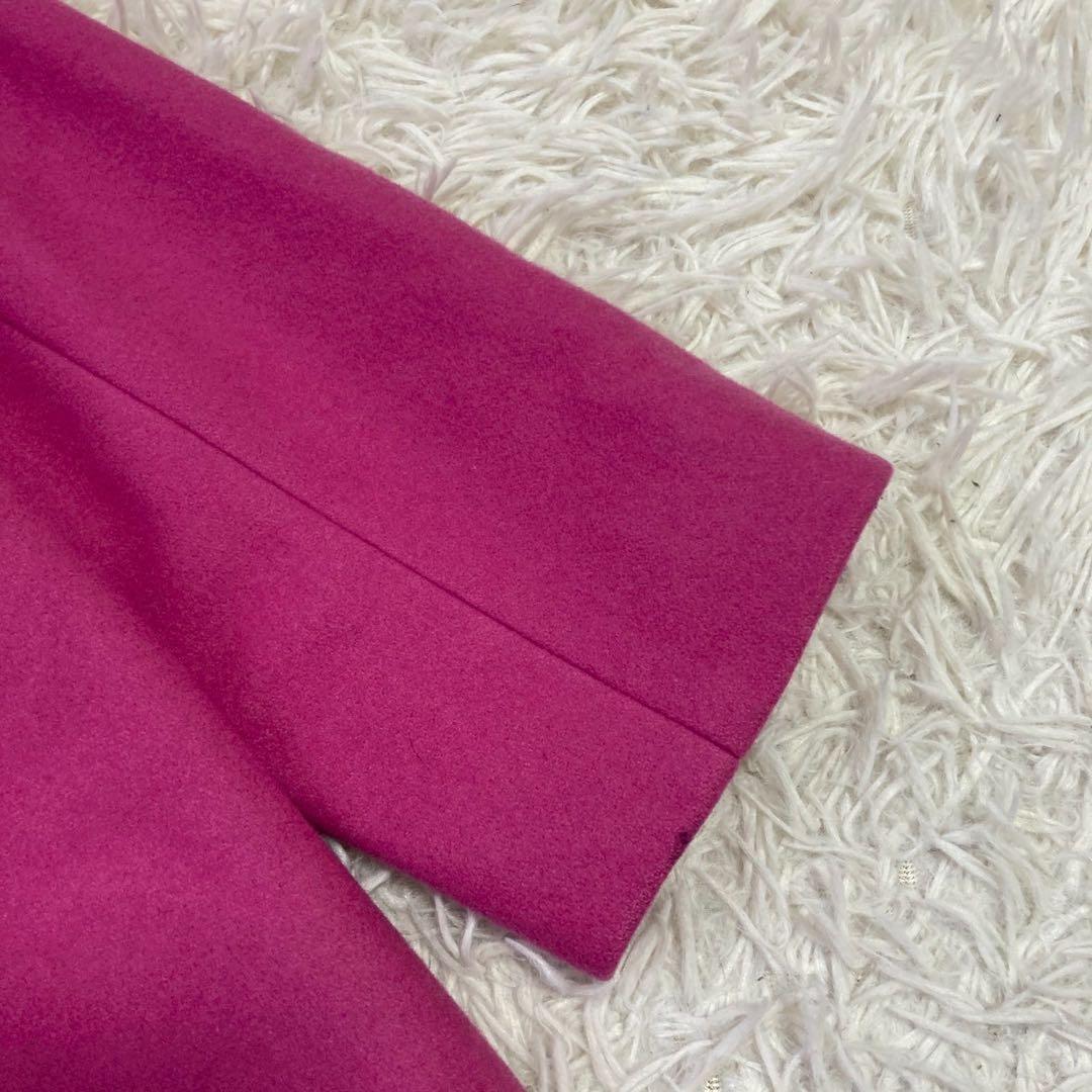 Chestyビジューウールコート ピンク 0 キレイめ