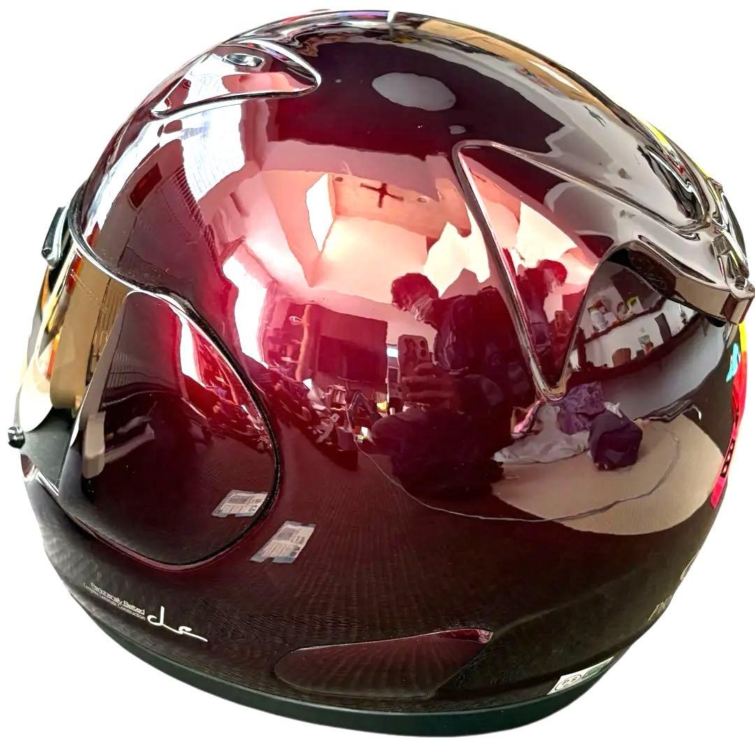 Arai フルフェイスヘルメット プロファイル　ボルドーレッド　ミラーシールド付