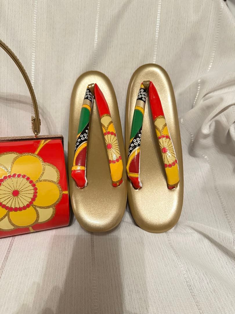 振袖用和装用バッグ草履セットsky-aroma品