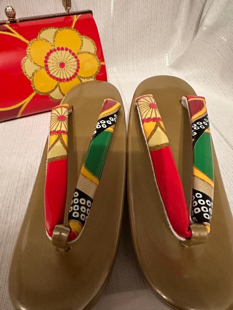 振袖用和装用バッグ草履セットsky-aroma品