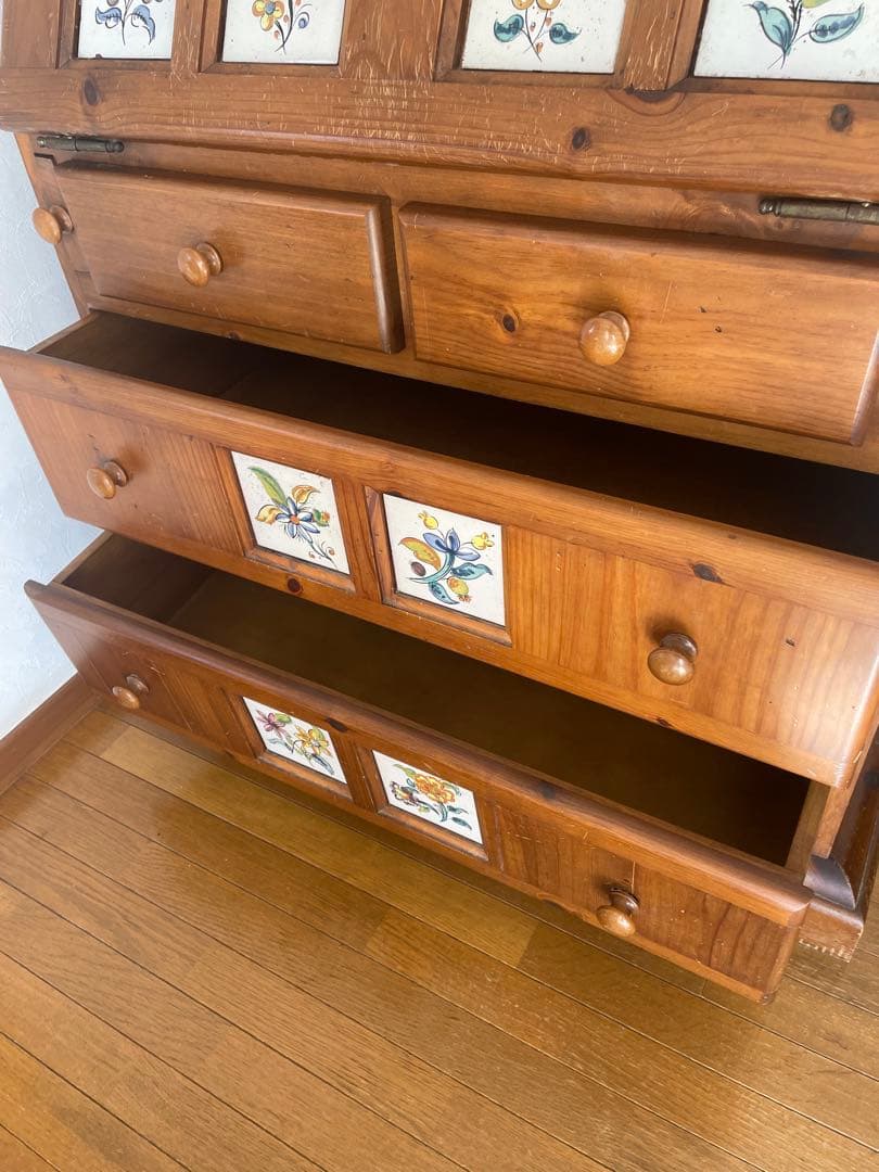 スペインタイル　カントリーデスク