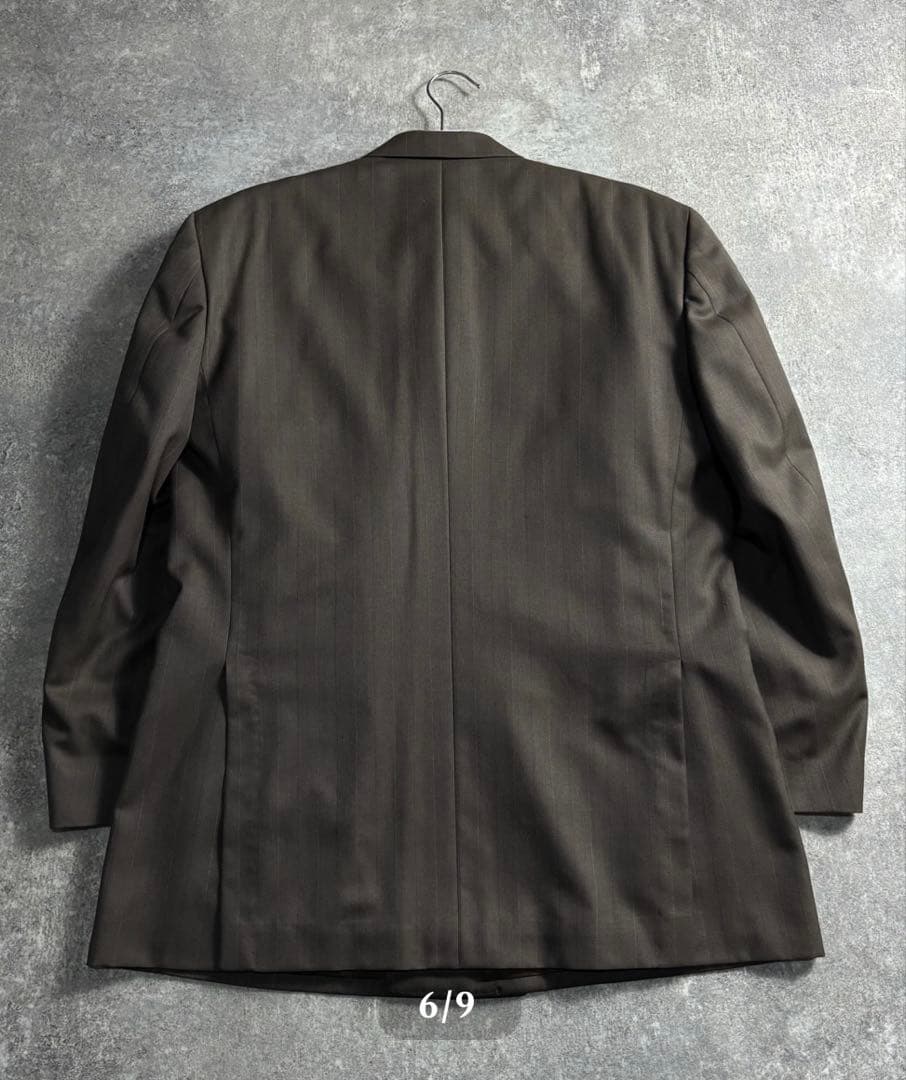 は*た様 ヴィンテージセットアップ　ダブルスーツ　ウール　成人式　卒業式　ブラウ