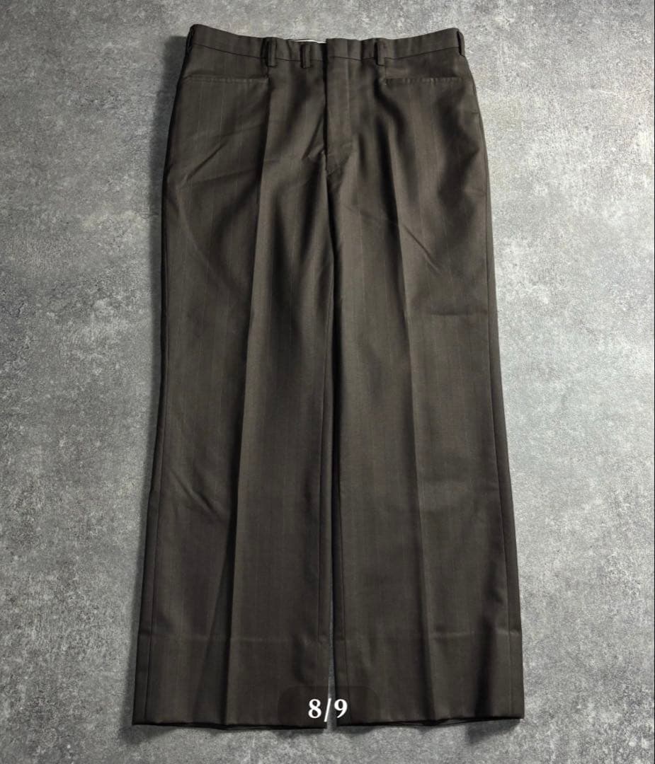 は*た様 ヴィンテージセットアップ　ダブルスーツ　ウール　成人式　卒業式　ブラウ