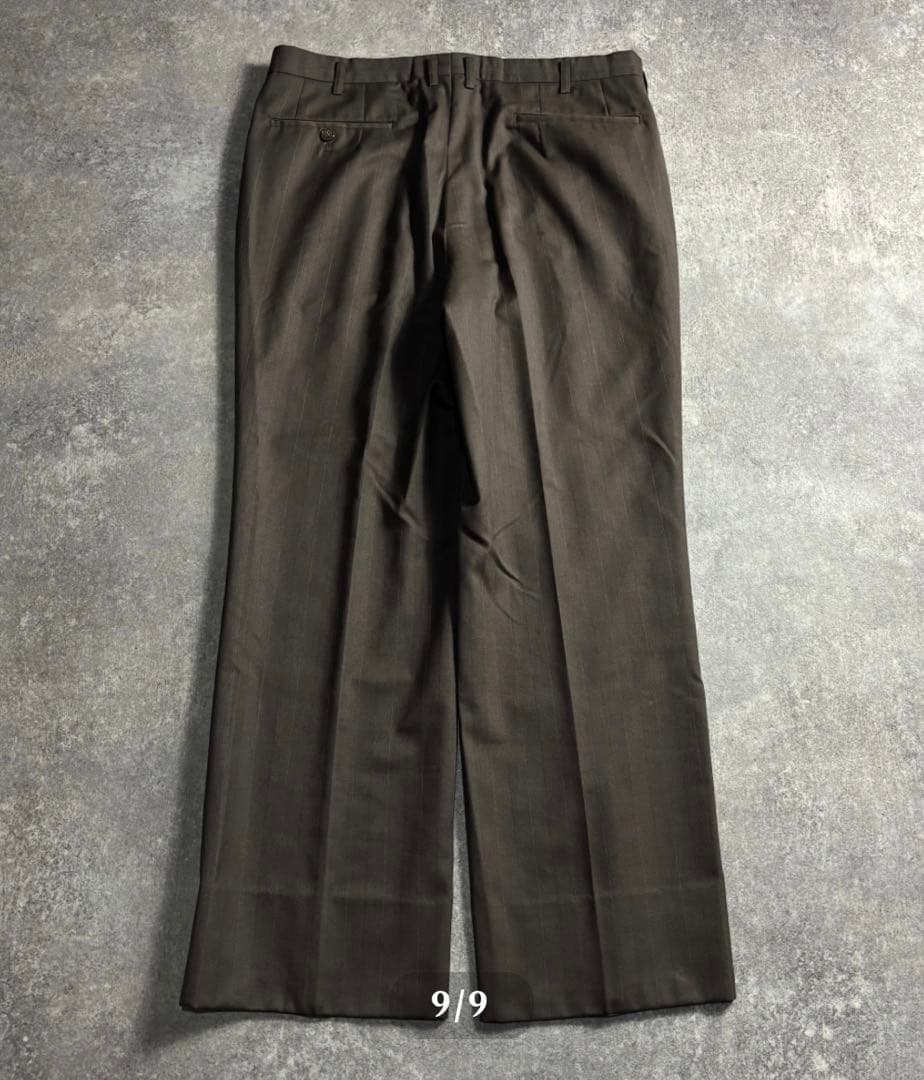 は*た様 ヴィンテージセットアップ　ダブルスーツ　ウール　成人式　卒業式　ブラウ