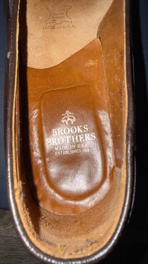 ブルックスブラザーズ Alden タッセルローファー8ハーフ E