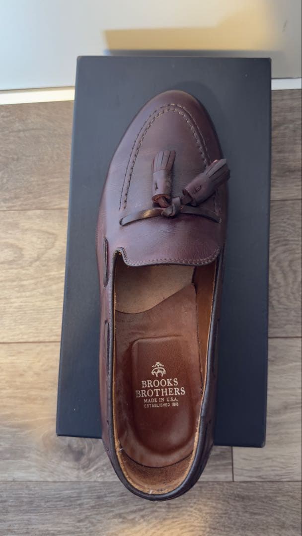 ブルックスブラザーズ Alden タッセルローファー8ハーフ E