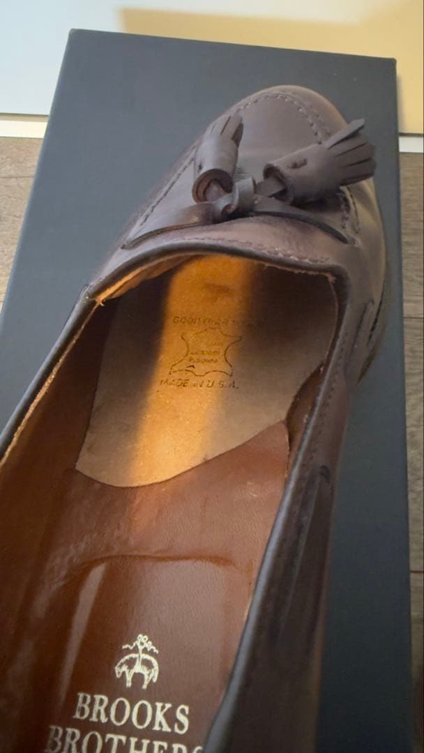 ブルックスブラザーズ Alden タッセルローファー8ハーフ E