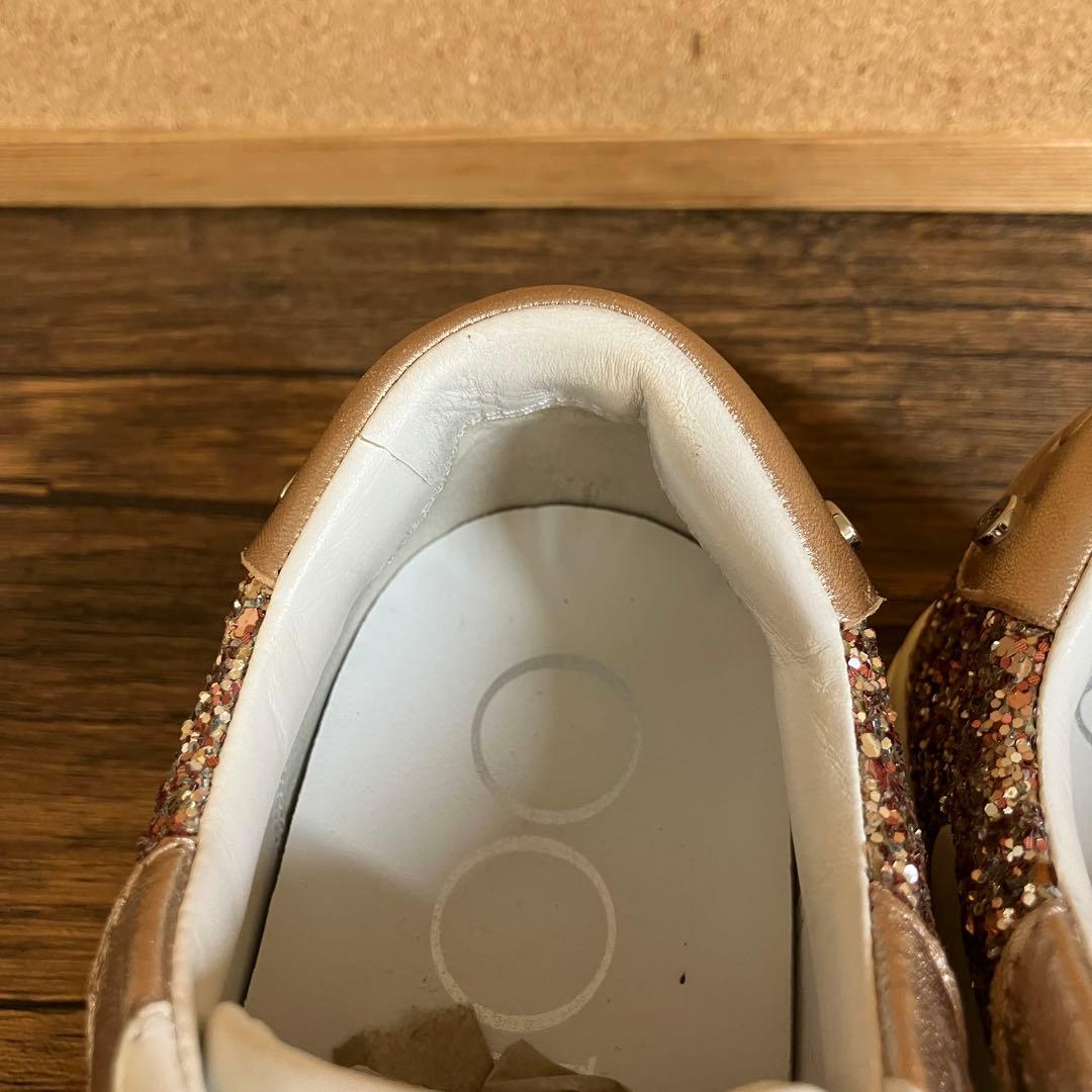 （K26071）★美品★ジミーチュウ スパンコール スニーカー 37（約24㎝）