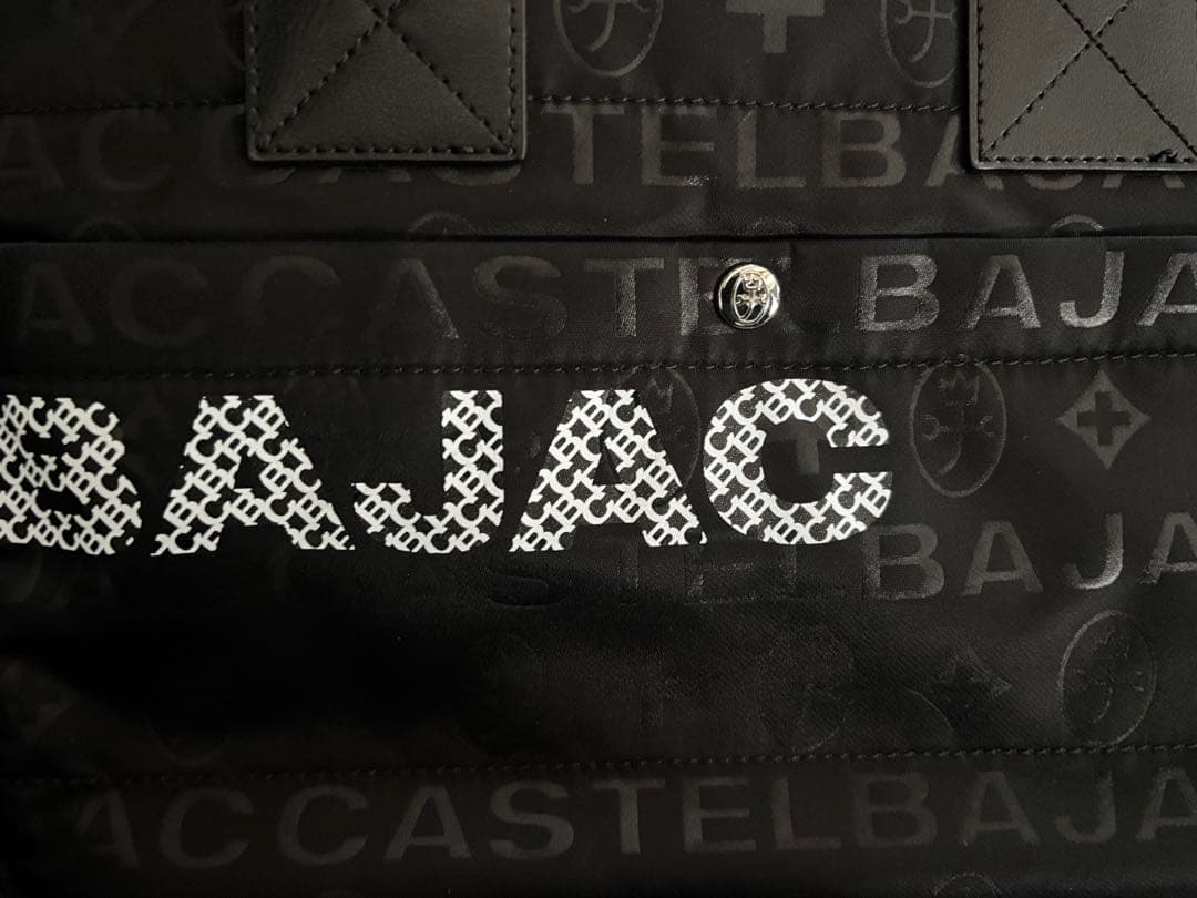 【未使用】カステルバジャック ハンドバッグ モノグラム 黒×オレンジ