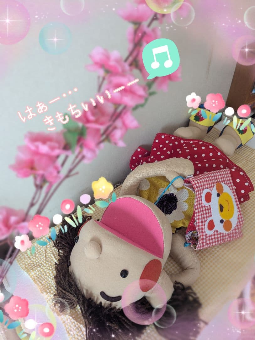 プーたん♥様オーダー品　こぶたがみちを　パクパクパペット