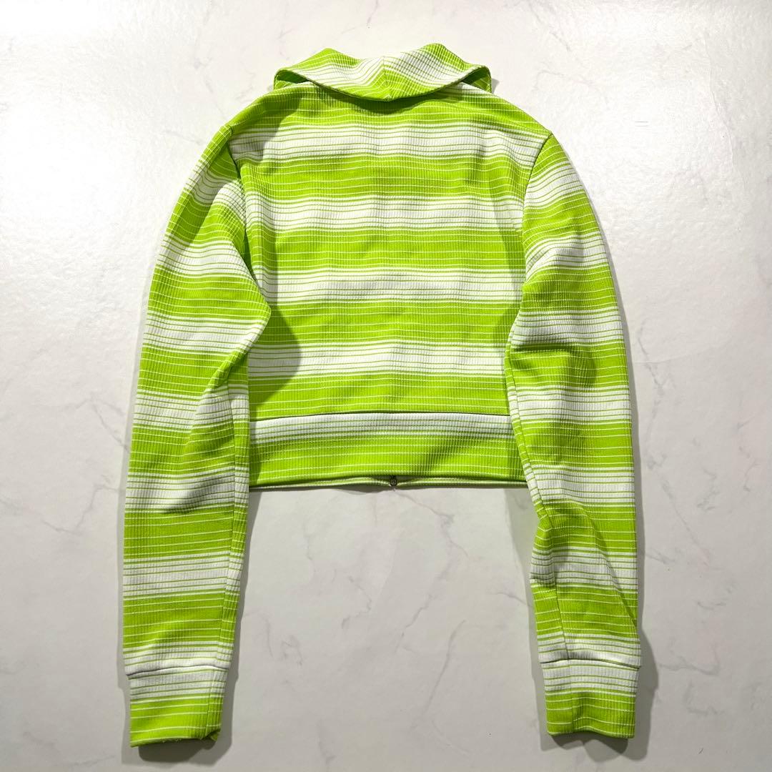 ヴェルサーチ ジャケット ブルゾン グリーン系 短丈 Y2K メデューサ S