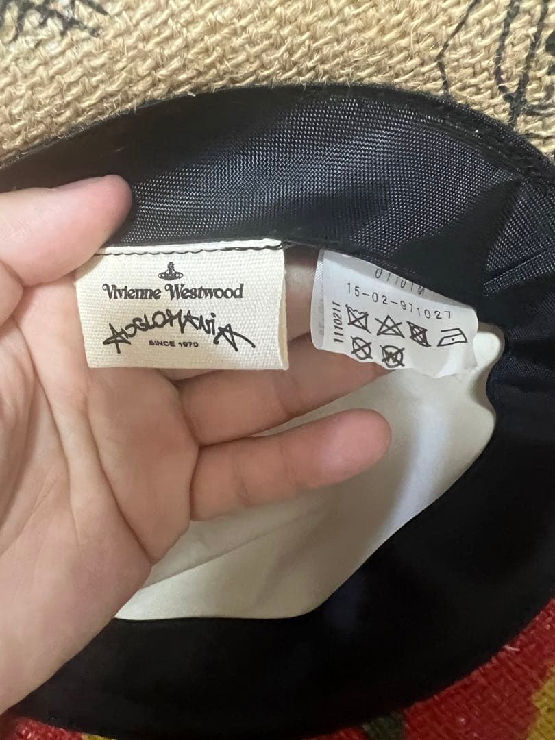 希少！新品！vivienne westwood ハット 麦わら帽子 パナマハット