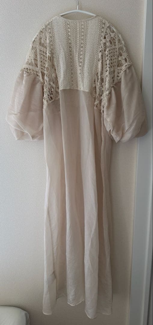 ワンピース cotton lace patchwork docking one piece