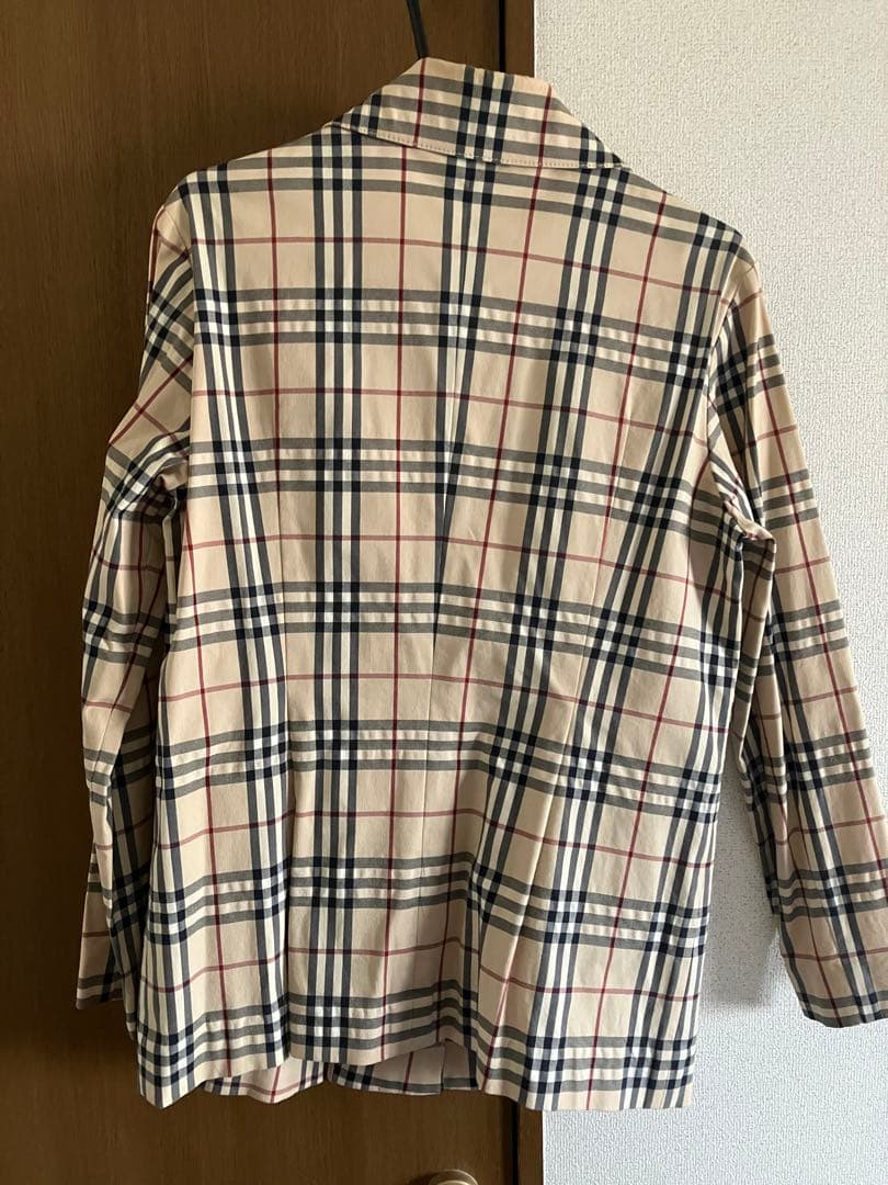 【BURBERRY】バーバリー　チェック柄 テーラードジャケット 40