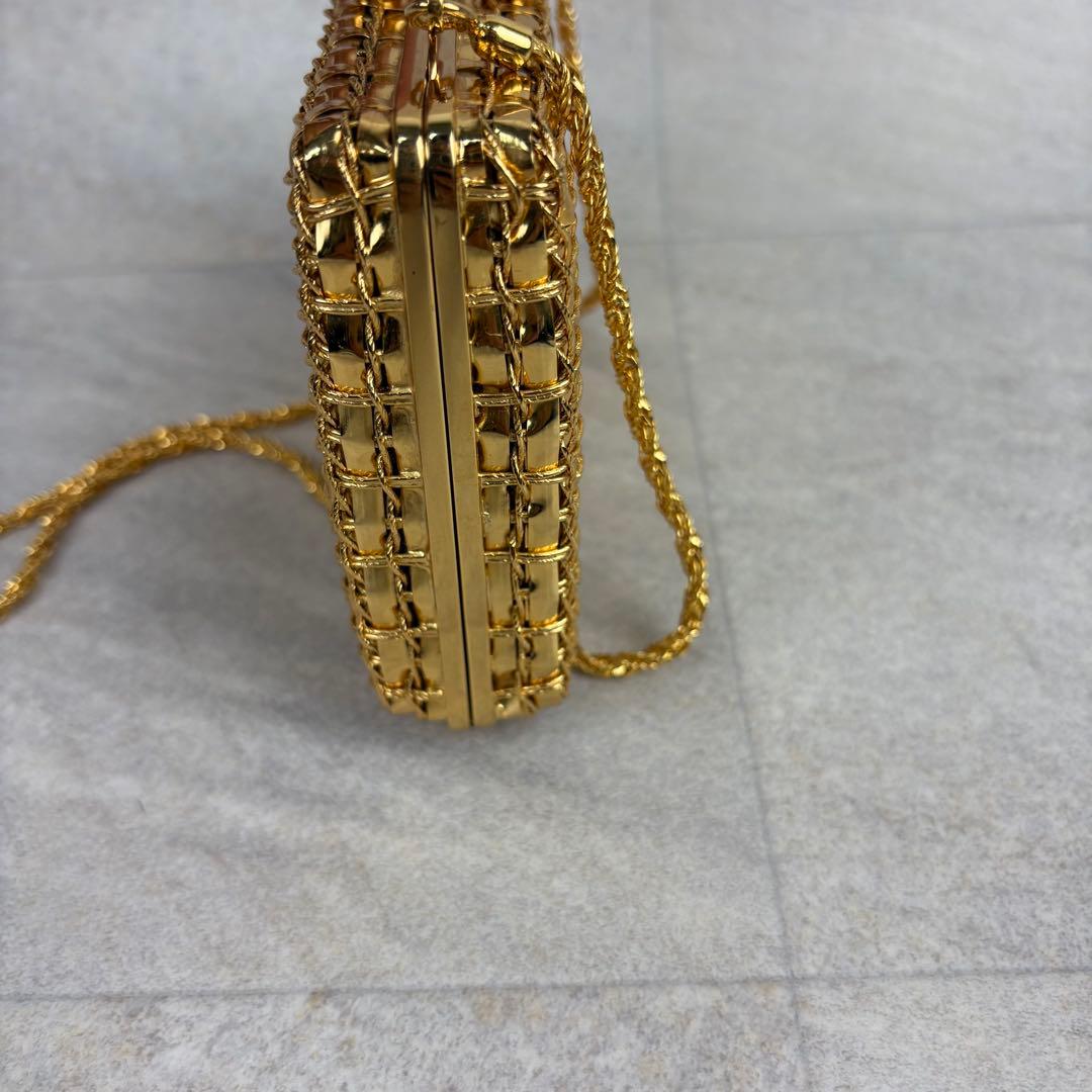 希少 RODO別注 WAKO ワコウ ゴールドメタリック パーティーバッグ