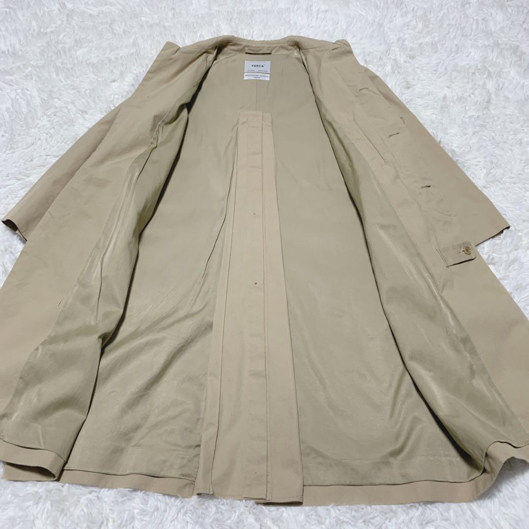 【美品】ヤエカ ステンカラーコート ベージュ S スタンダード