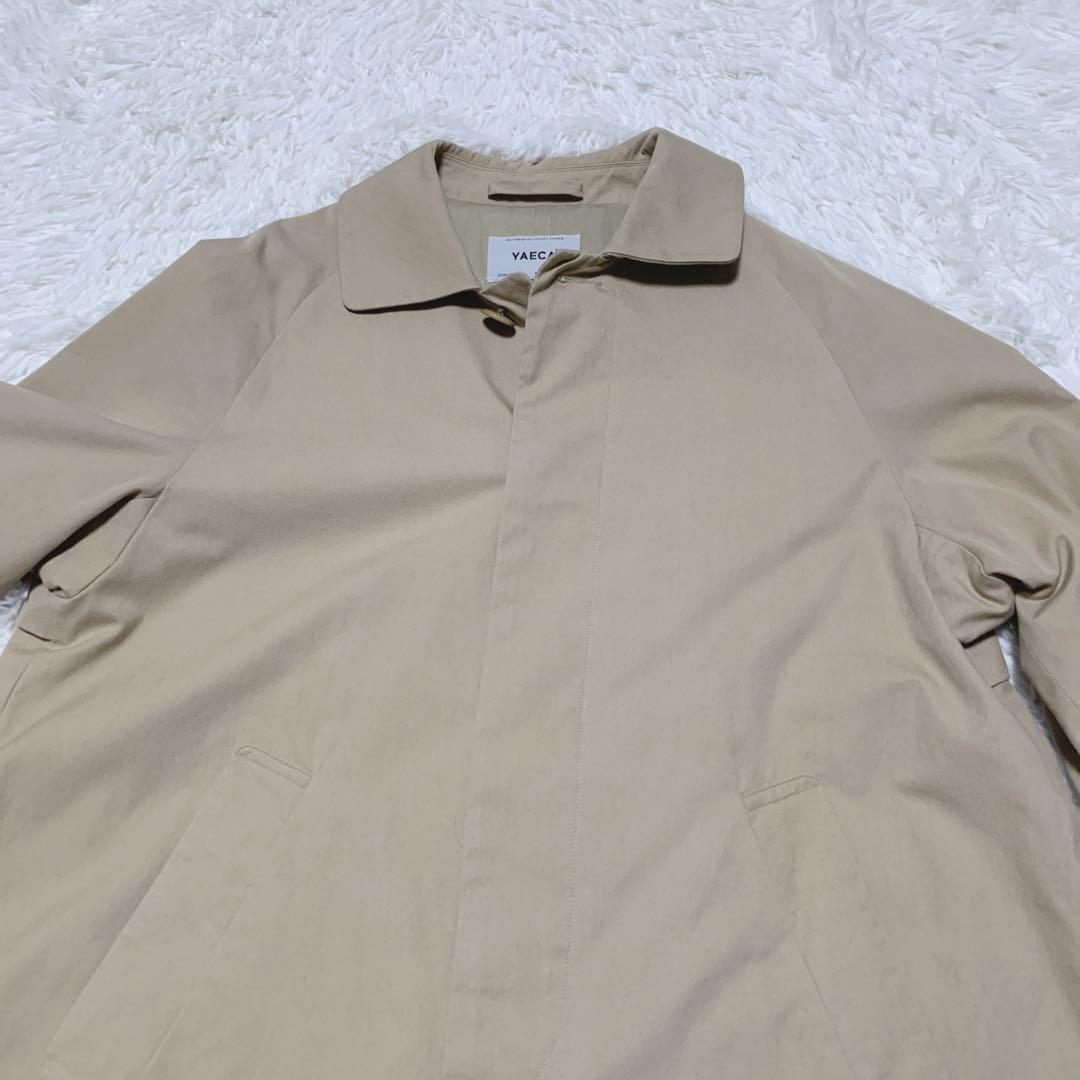 【美品】ヤエカ ステンカラーコート ベージュ S スタンダード