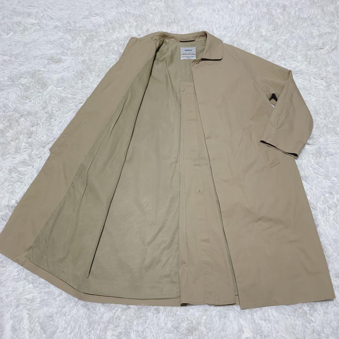 【美品】ヤエカ ステンカラーコート ベージュ S スタンダード
