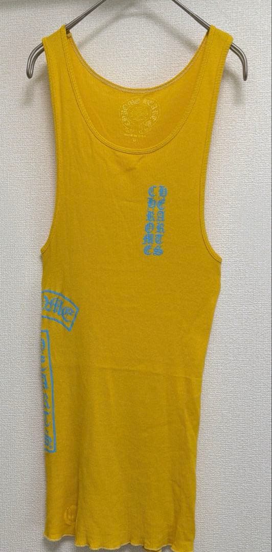 【希少 入手困難】クロムハーツ ロゴプリント タンクトップ