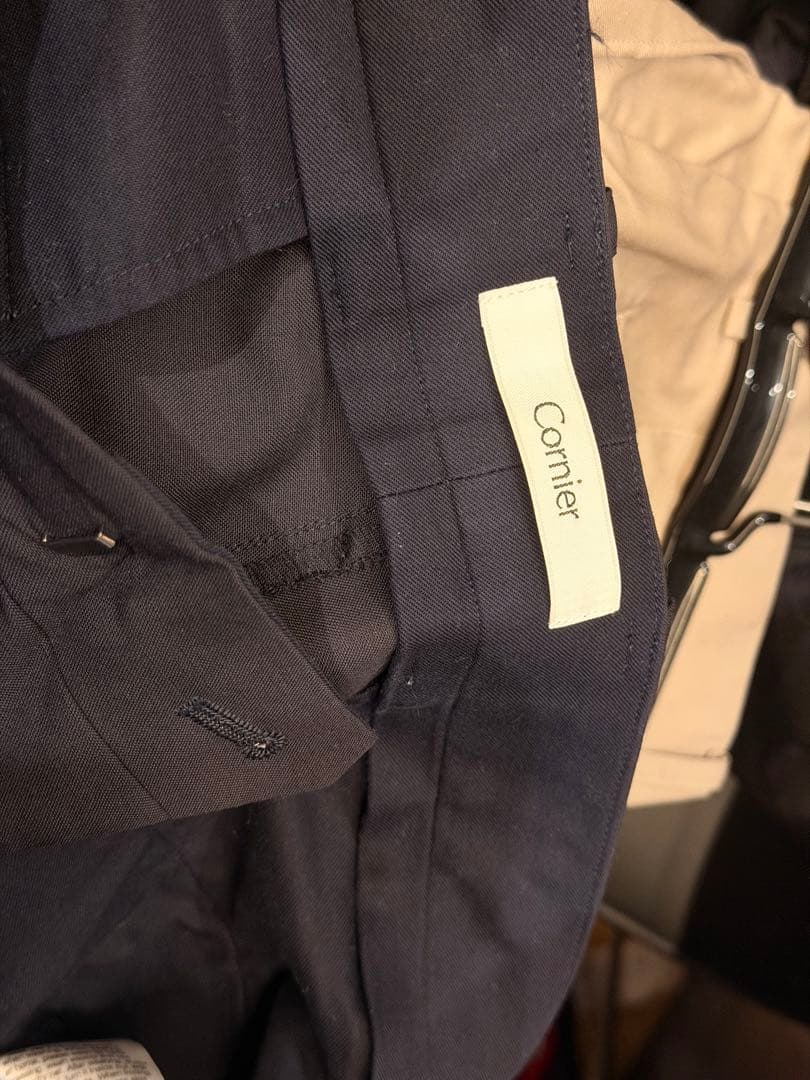 パンツ Cornier Super160's WOOL/KIDMOHAIR SLACKS