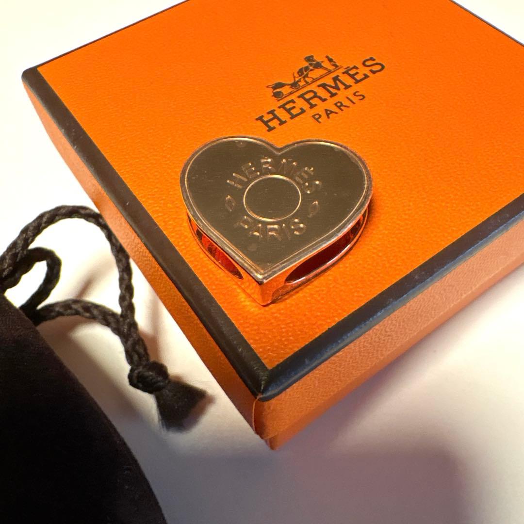 新品未使用　フィルム付き　エルメス　ツイリーリング　ハート