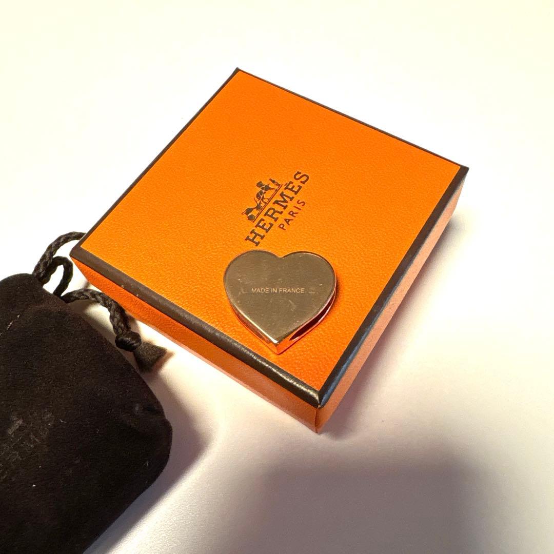 新品未使用　フィルム付き　エルメス　ツイリーリング　ハート