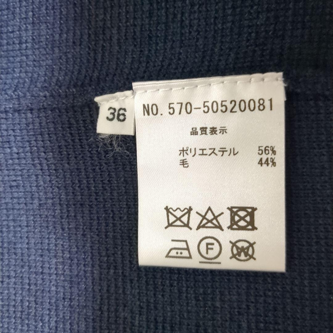 OLD ENGLAND ネイビー ノーカラージャケット