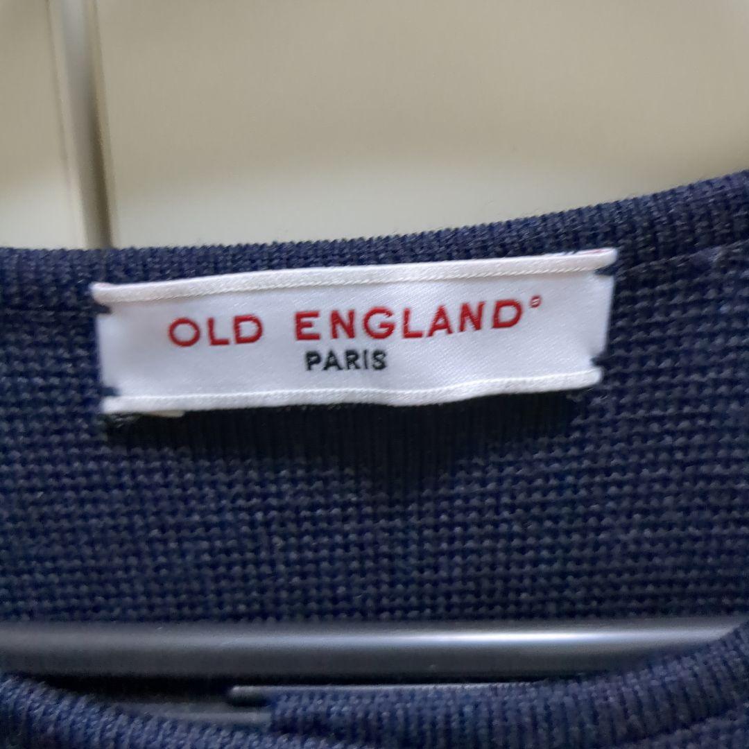 OLD ENGLAND ネイビー ノーカラージャケット