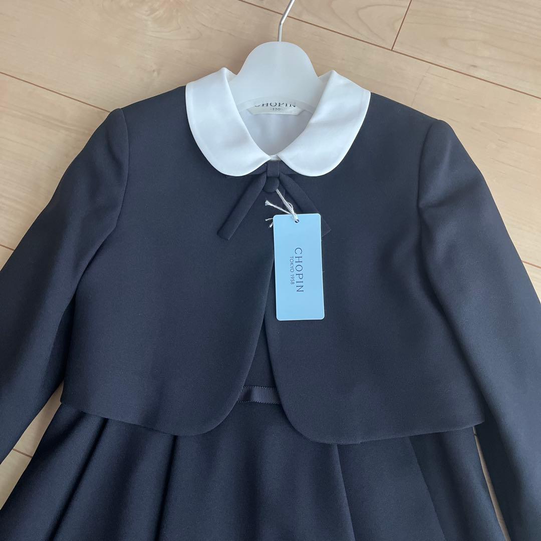 お受験　女の子　120 ワンピース　模試　ジャンパースカート　面接　ボレロ