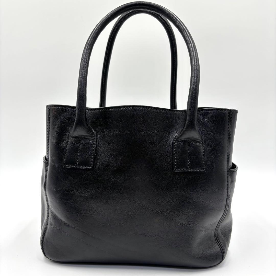 【美品】 HIROFU ヒロフ DUO デュオ トートバッグ ハンドバッグ 黒