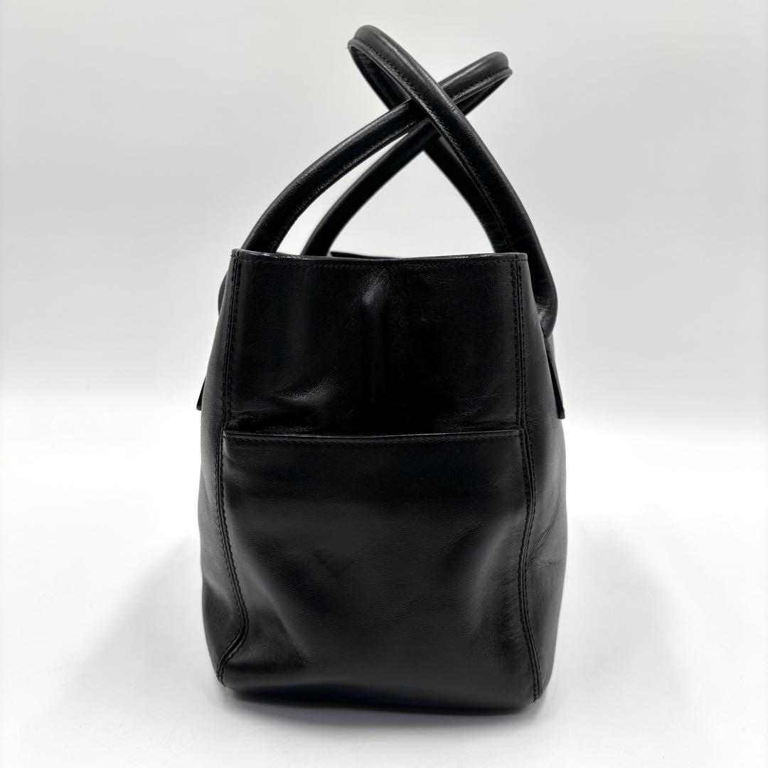 【美品】 HIROFU ヒロフ DUO デュオ トートバッグ ハンドバッグ 黒