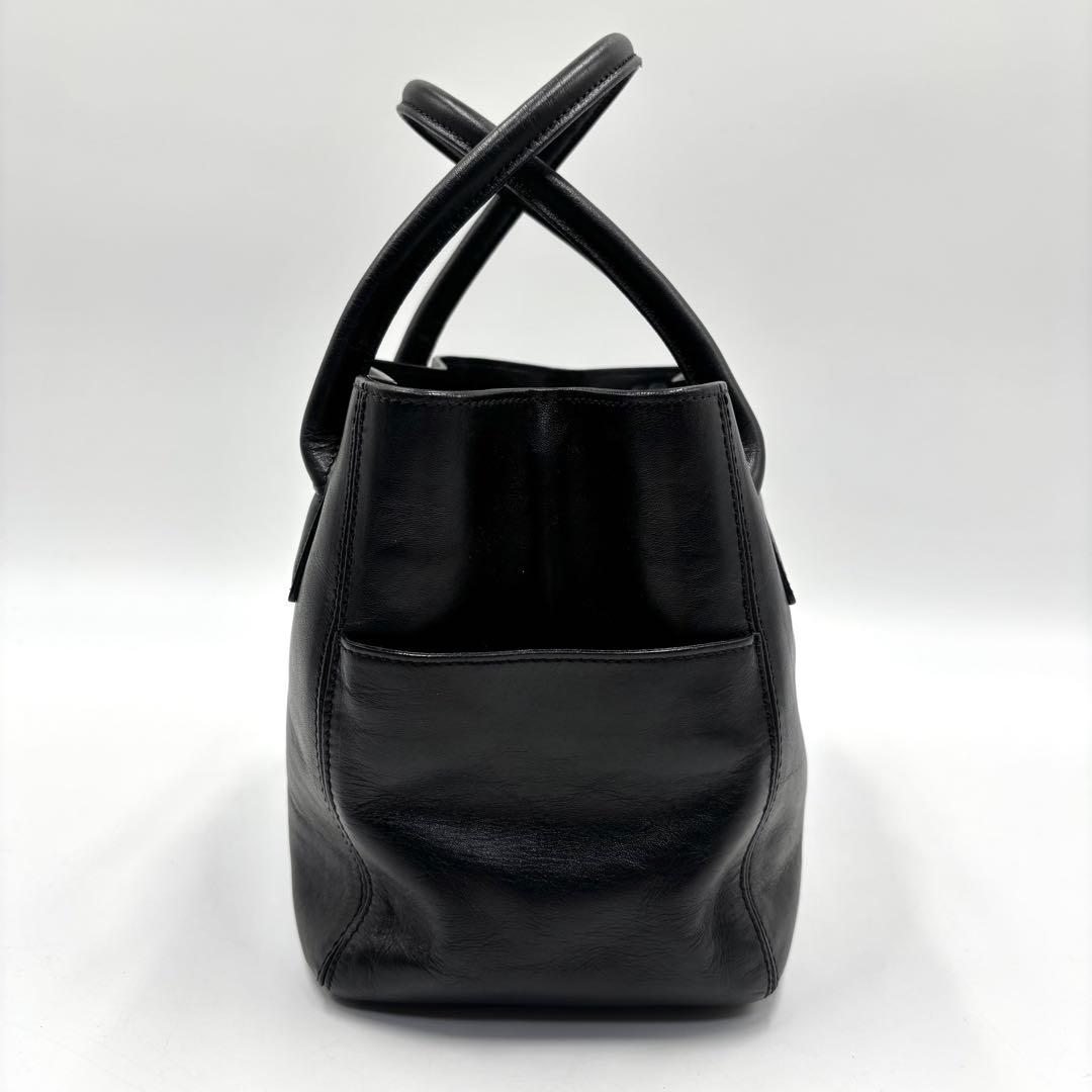 【美品】 HIROFU ヒロフ DUO デュオ トートバッグ ハンドバッグ 黒