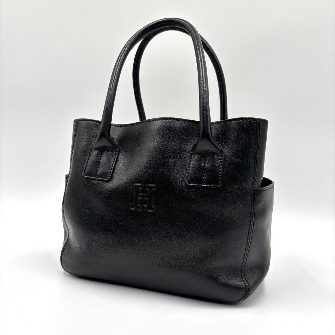 【美品】 HIROFU ヒロフ DUO デュオ トートバッグ ハンドバッグ 黒