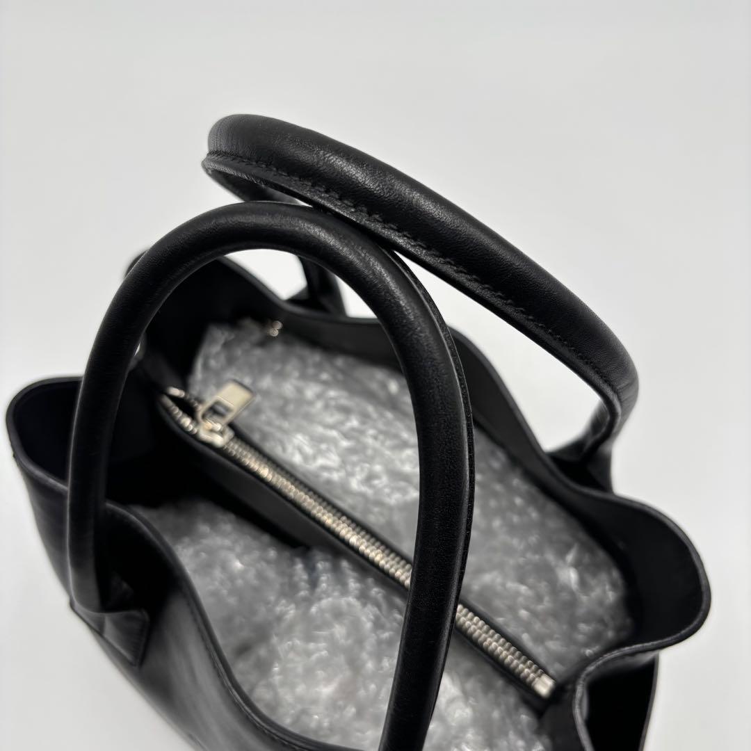 【美品】 HIROFU ヒロフ DUO デュオ トートバッグ ハンドバッグ 黒