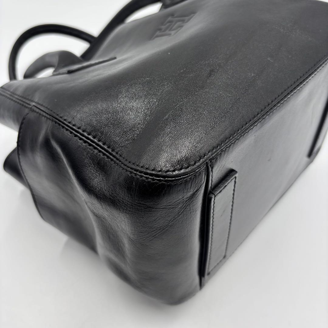 【美品】 HIROFU ヒロフ DUO デュオ トートバッグ ハンドバッグ 黒