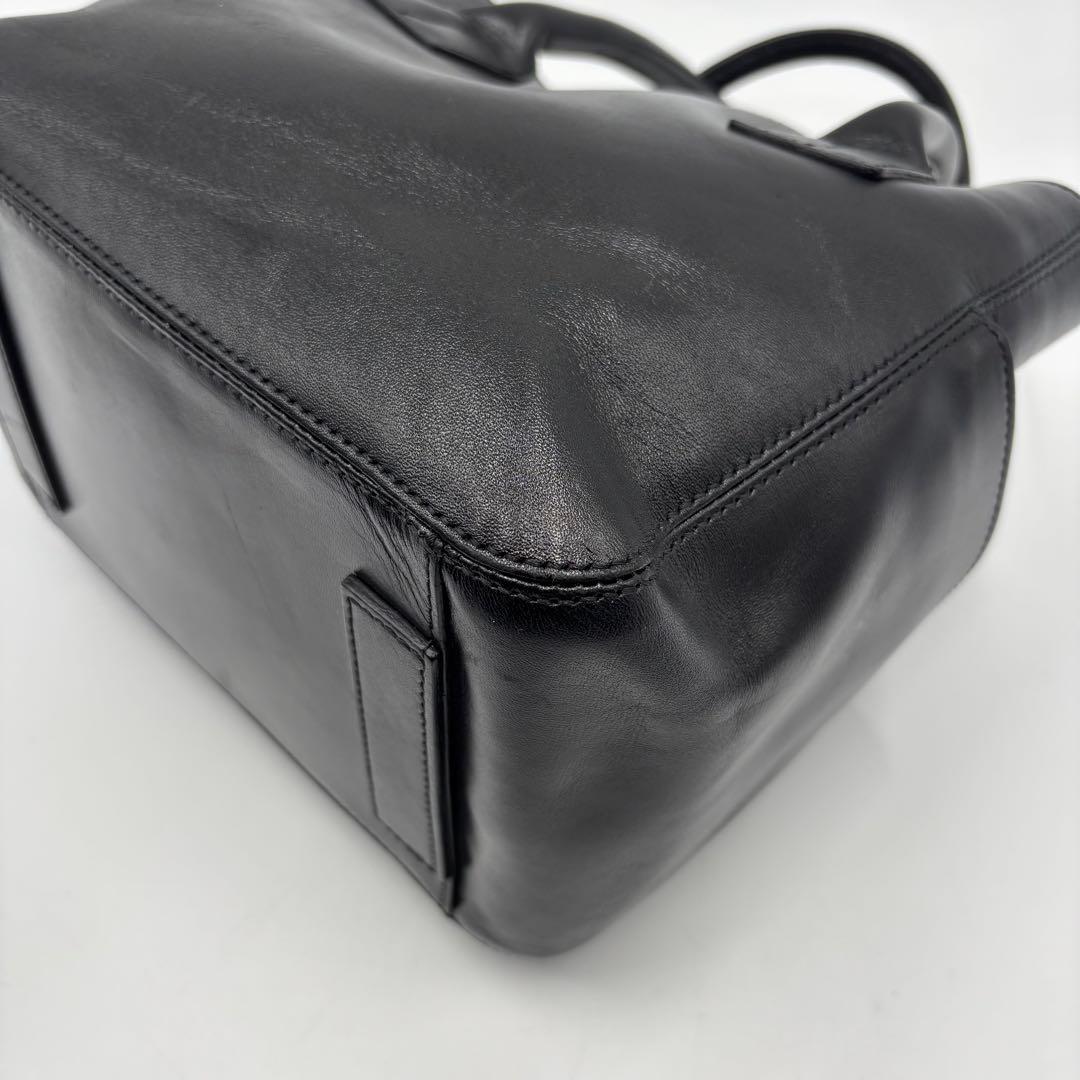 【美品】 HIROFU ヒロフ DUO デュオ トートバッグ ハンドバッグ 黒