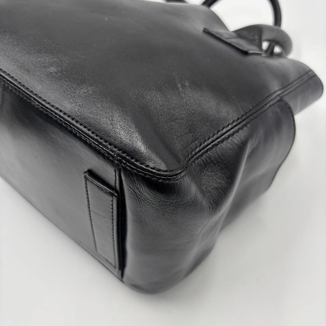 【美品】 HIROFU ヒロフ DUO デュオ トートバッグ ハンドバッグ 黒