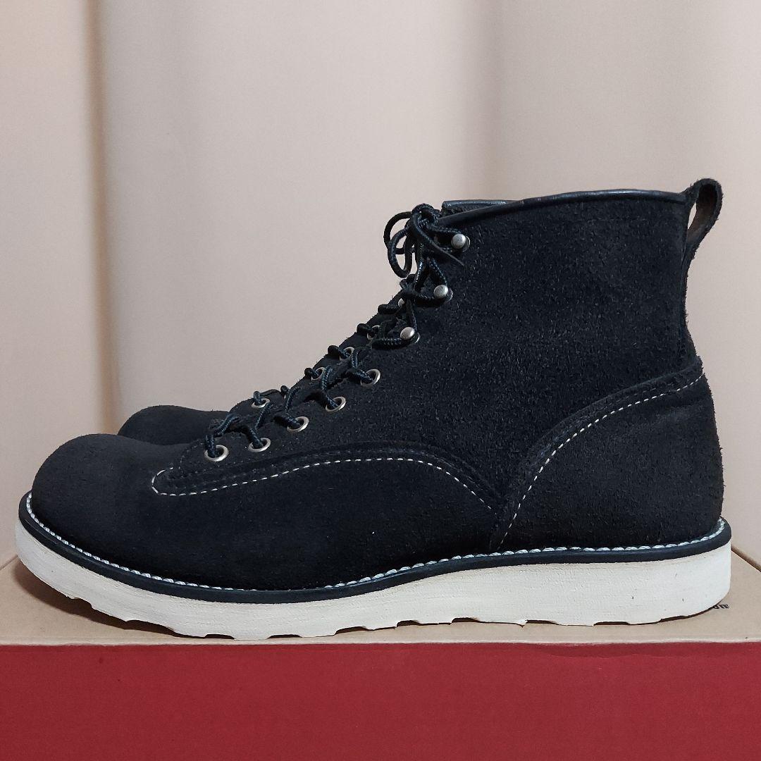 RED WING 2900 ラインマン ブラック アビリーン ラフアウト US9