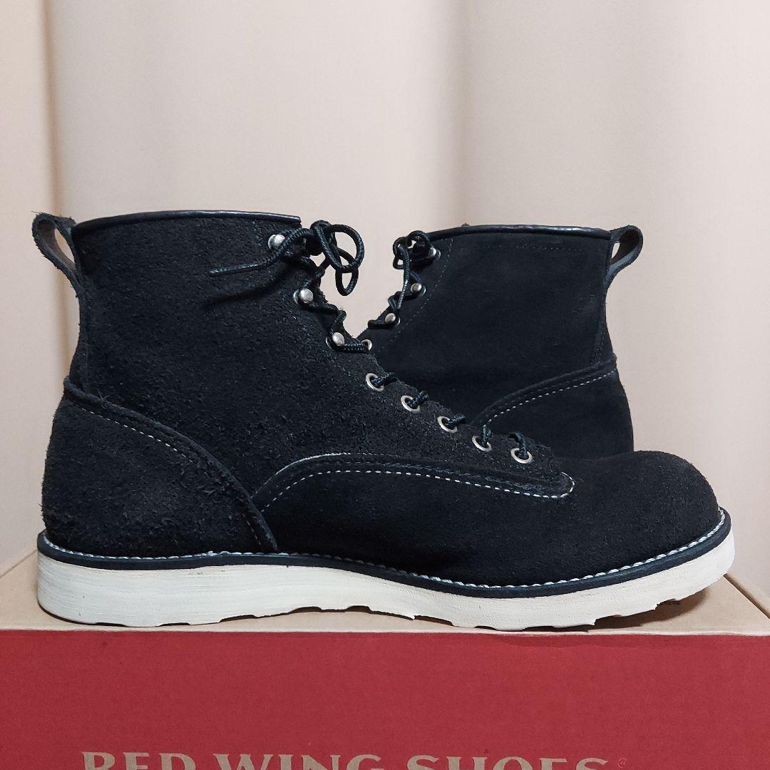 RED WING 2900 ラインマン ブラック アビリーン ラフアウト US9