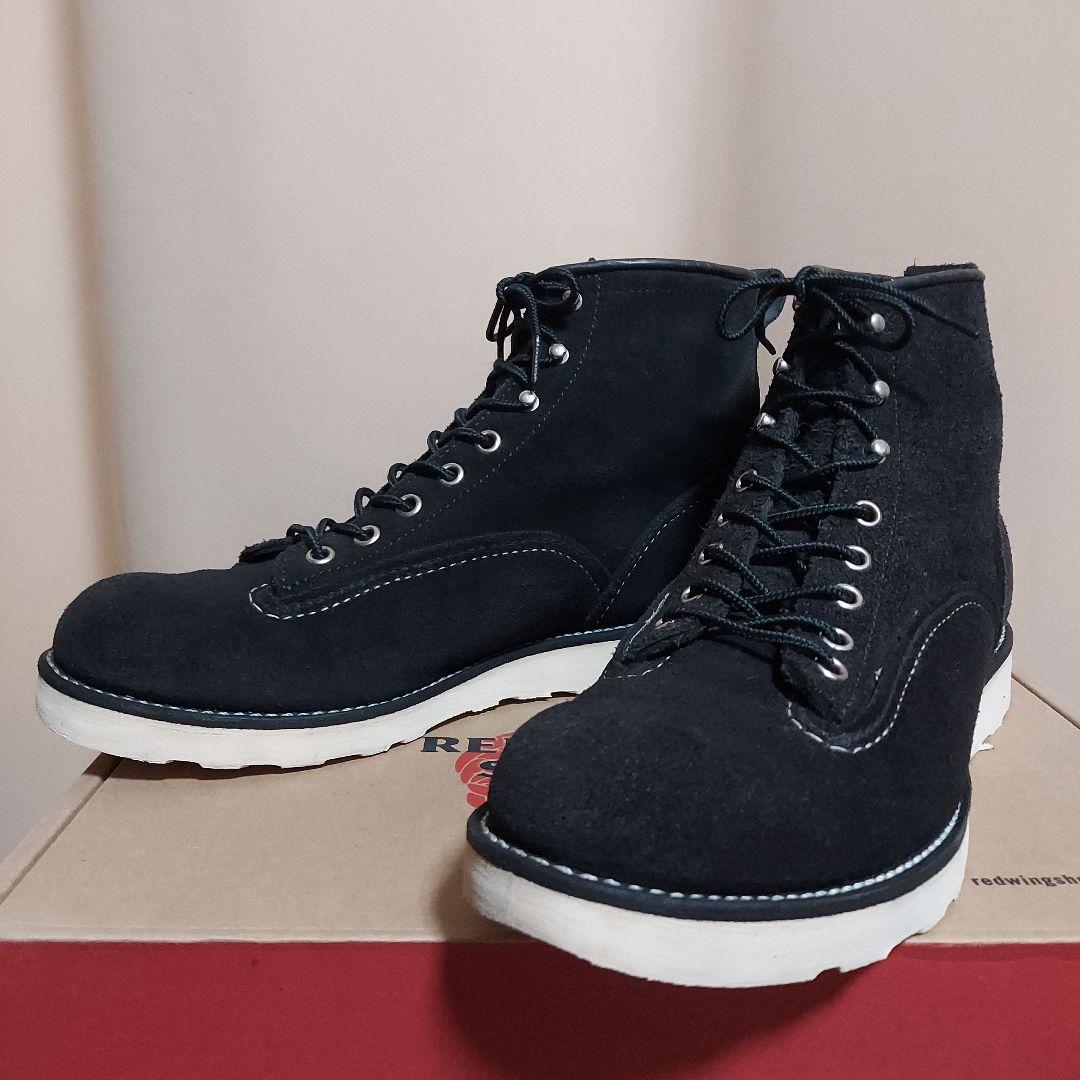 RED WING 2900 ラインマン ブラック アビリーン ラフアウト US9