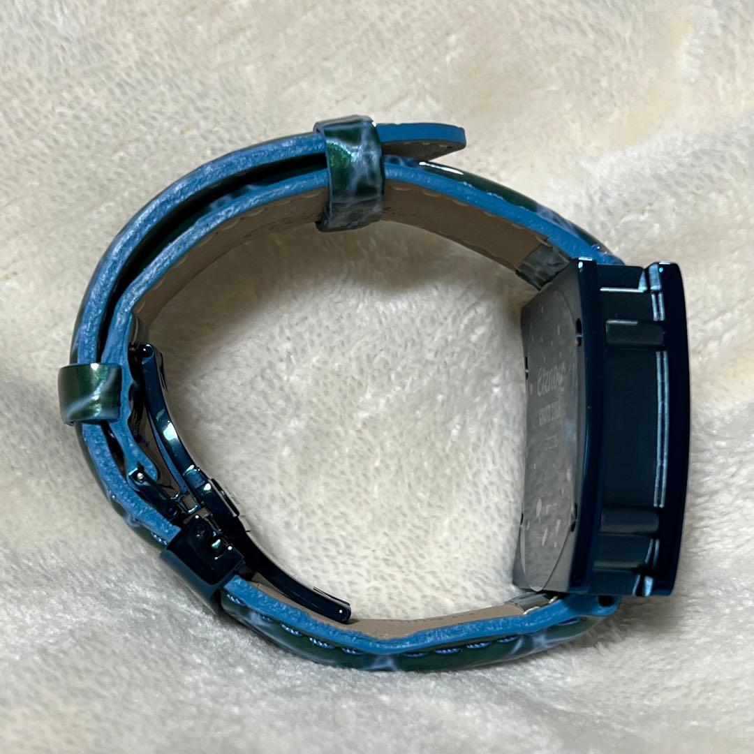 エテノワールetenoir 廃盤レアBLUEモデル腕時計 ETGS36自動巻き