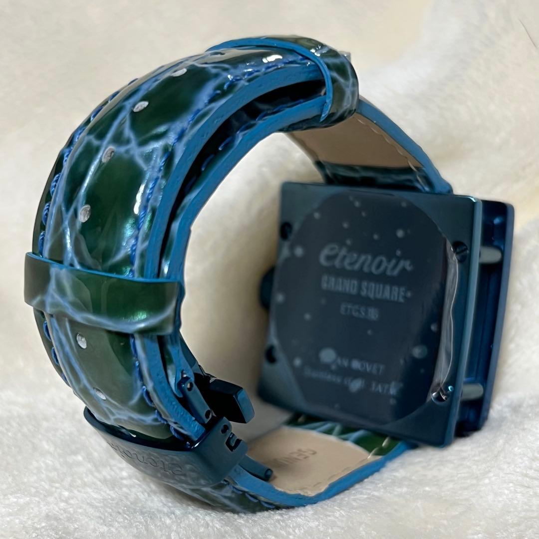 エテノワールetenoir 廃盤レアBLUEモデル腕時計 ETGS36自動巻き