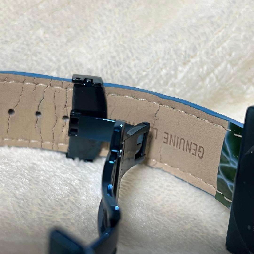 エテノワールetenoir 廃盤レアBLUEモデル腕時計 ETGS36自動巻き