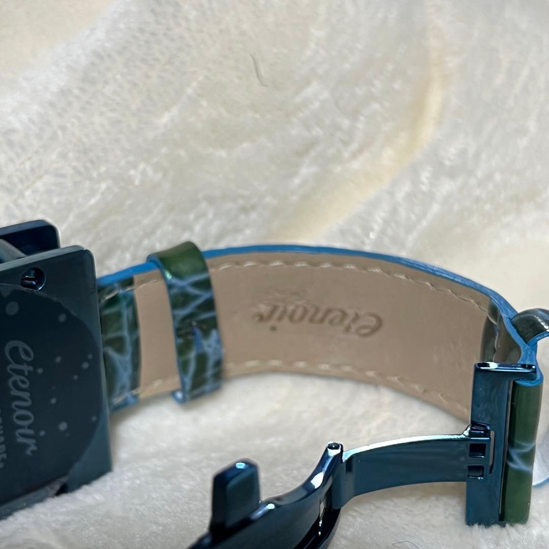 エテノワールetenoir 廃盤レアBLUEモデル腕時計 ETGS36自動巻き