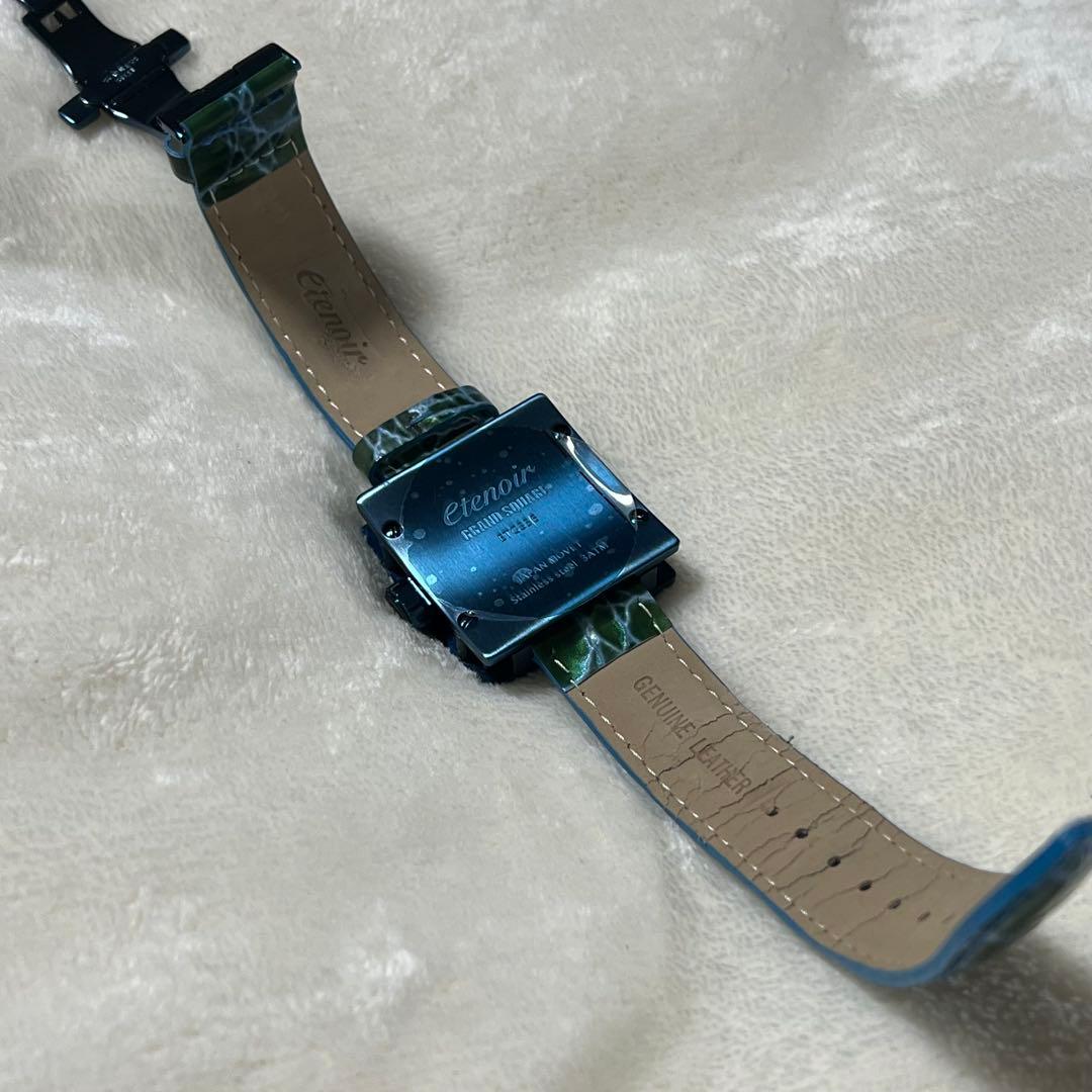 エテノワールetenoir 廃盤レアBLUEモデル腕時計 ETGS36自動巻き