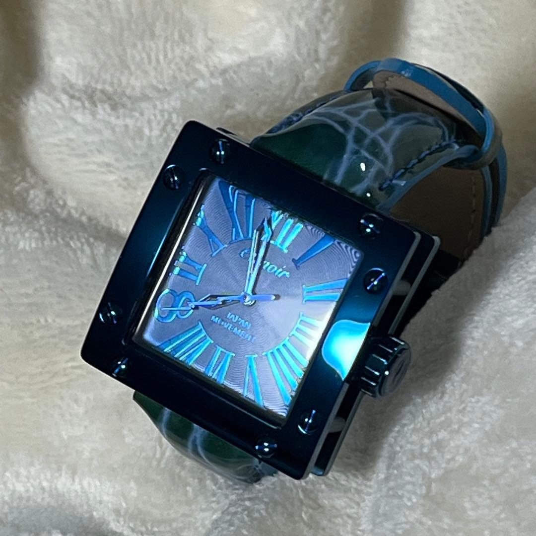 エテノワールetenoir 廃盤レアBLUEモデル腕時計 ETGS36自動巻き