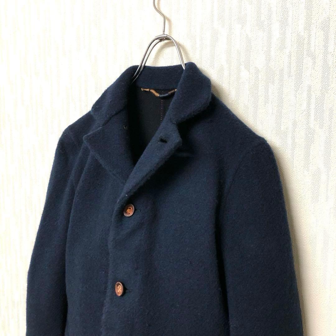 45R 45rpm 縮絨ウール ジャケット ウッドボタン